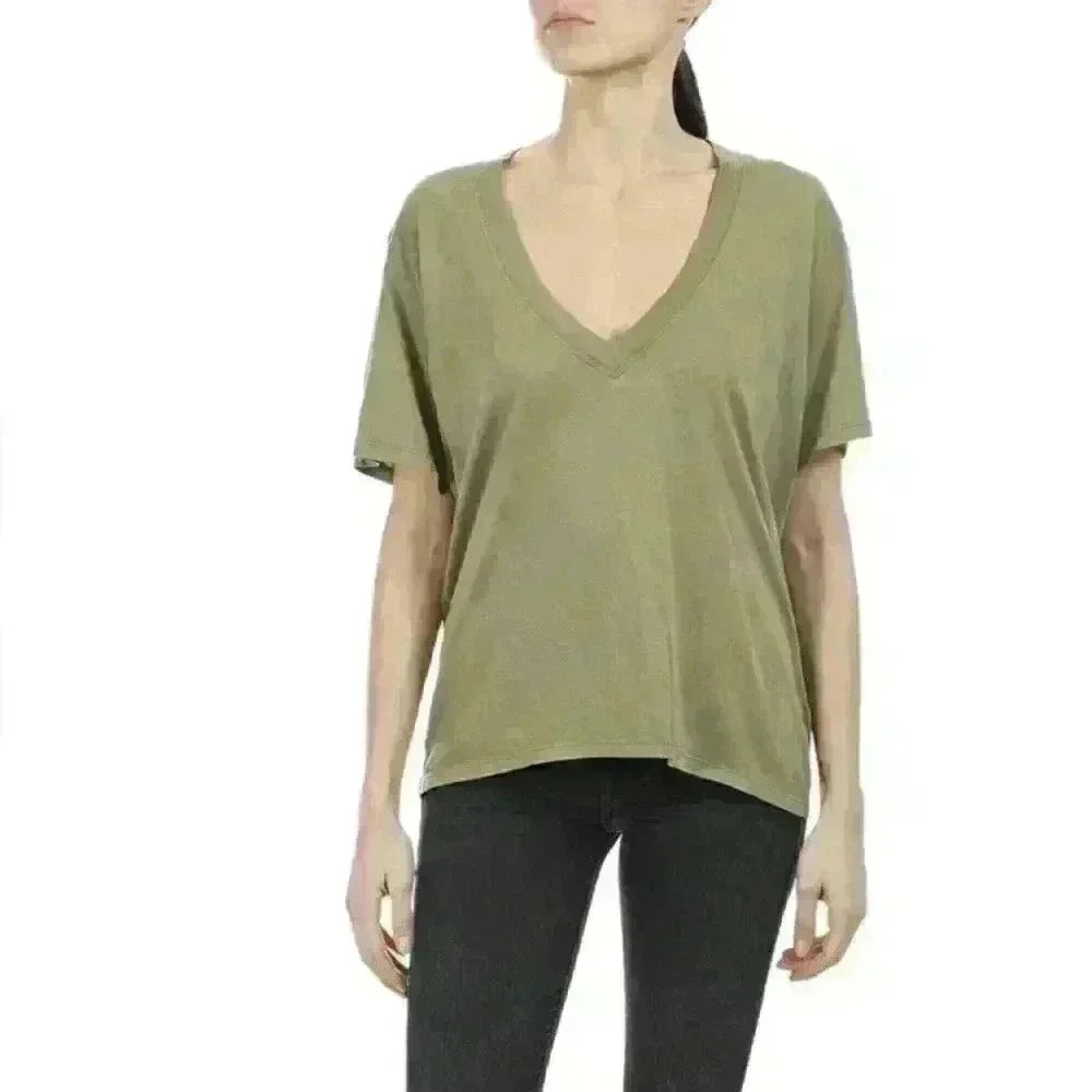 NWT Michael Stars Cyrus V-Neck High-Low Tee - Picture 7 of 13